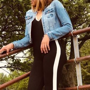 Black and White Sporty Jumpsuit